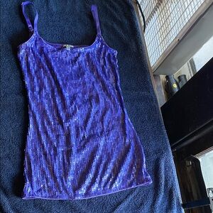 Purple Sequin Women's Top